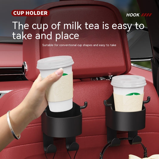 Multifunctional Storage Box Seat Back Car Hook Water Cup Holder