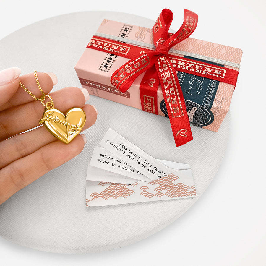 Valentine's Day Design Love Heart Photo Box Pendant Necklace Commemorative