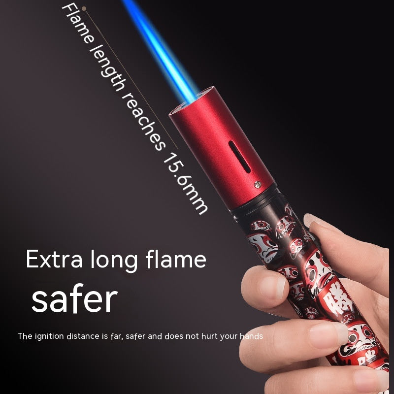 Windproof Torch Lighter Moxibustion Cigar Spray Gun Portable Outdoor Large Capacity Lighter